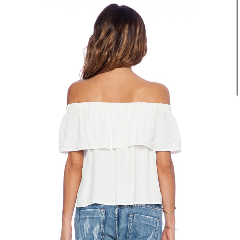OTIS AND MACLAIN - OFF THE SHOULDER RUFFLE TOP - Picture 4 of 7